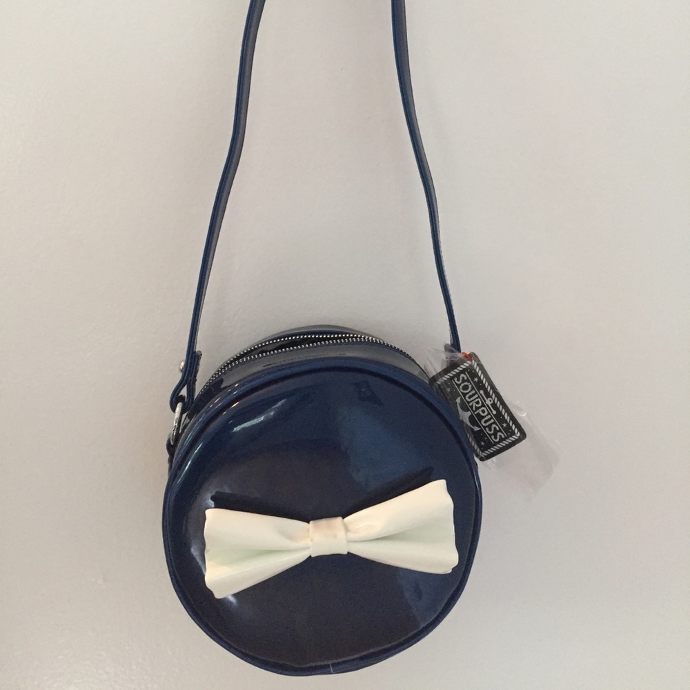 Sourpuss vinyl purse NWT